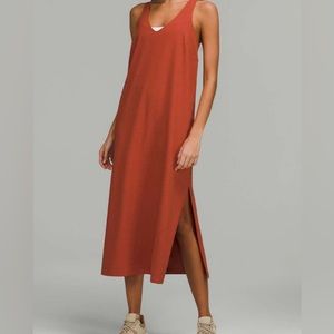 Lululemon midi dress size 10 Rust color